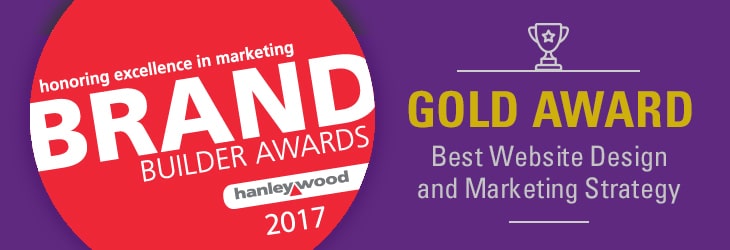 Hanley Wood Brand Builder Gold Award - Best Website Design and Marketing Strategy